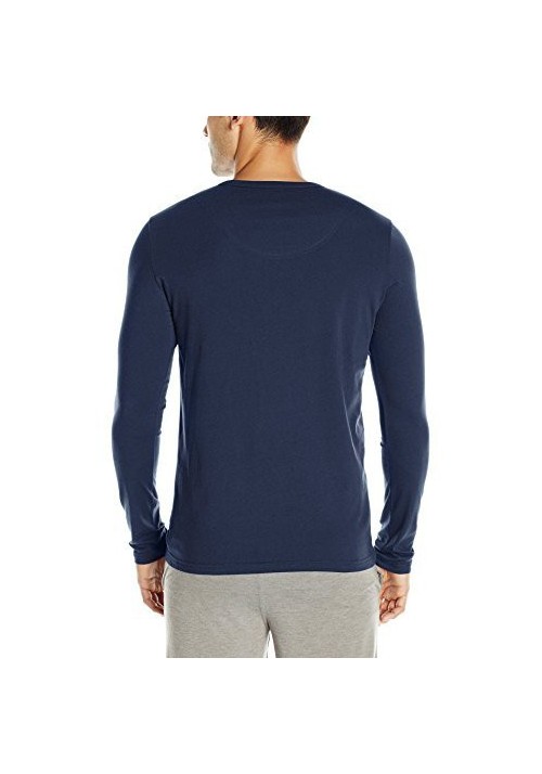 Emporio Armani Hommes Hidden Print Manches Longues T-Shirt col Rond