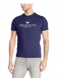 Armani Jeans Hommes Regular Fit Logo Col Rond T-Shirt