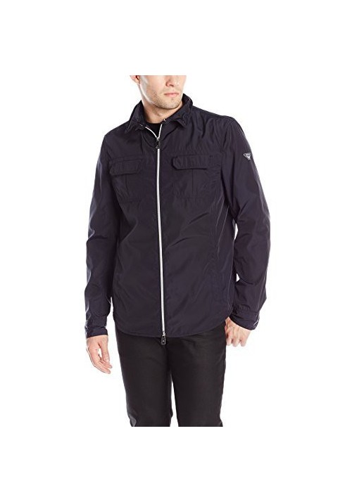 Armani Jeans Hommes Veste Nylon Zip Overshirt