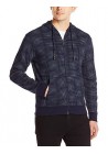Armani Jeans Hommes Regular Fit Printed Interlock Zip Up Sweat à capuche
