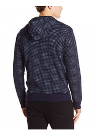 Armani Jeans Hommes Regular Fit Printed Interlock Zip Up Sweat à capuche