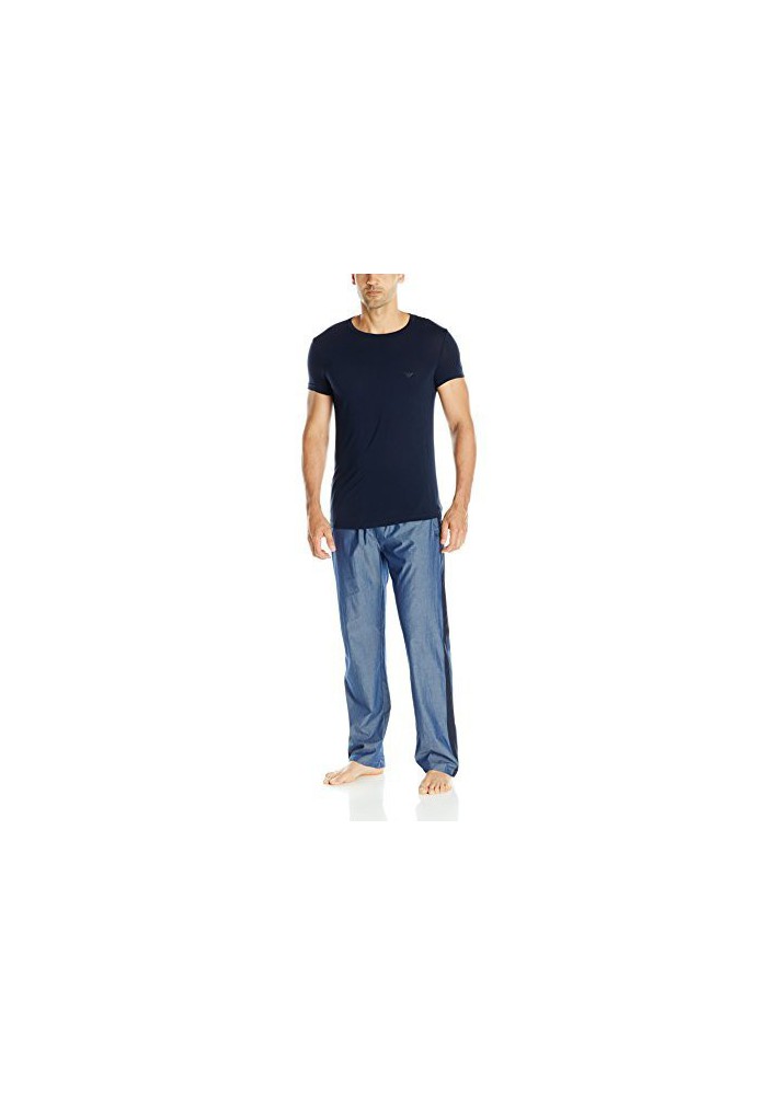 Emporio Armani Hommes Chambray and Viscose Pyjama Set