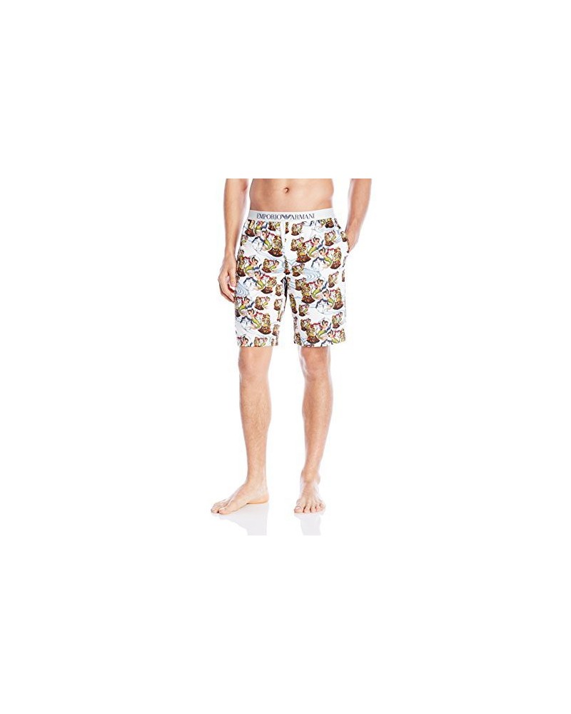 Emporio Armani Hommes Tattoo Inspired Printed Bermuda Short