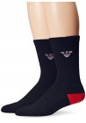 Emporio Armani Hommes Fancy Sponge Coton Pack de 2 paires de chaussettes
