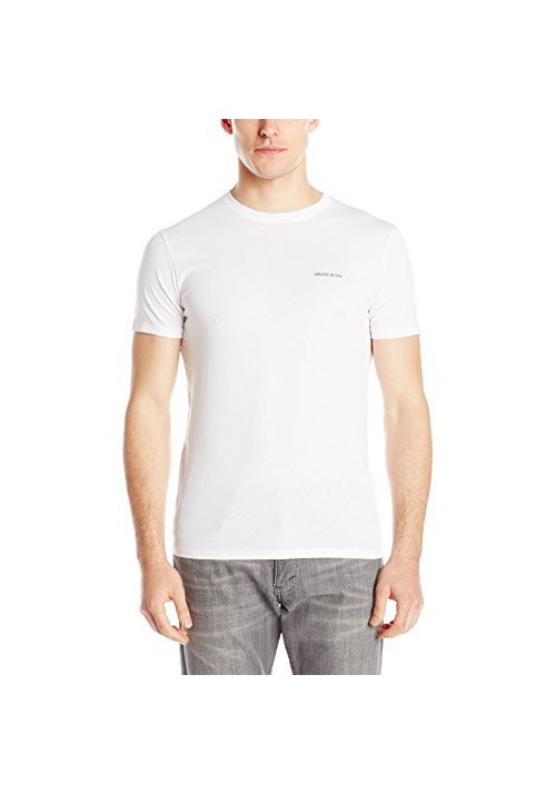 Armani Jeans Hommes Regular Fit T-Shirt Col Rond, White