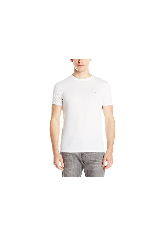 Armani Jeans Hommes Regular Fit T-Shirt Col Rond, White