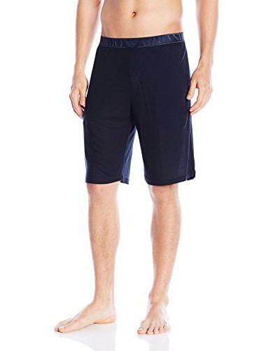 Emporio Armani Hommes Viscose Bermuda Short Tonal Logo