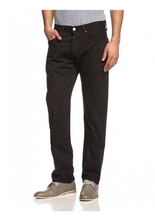 Levi's 501 Original Button Fly Noir Jeans 501-0660 Hommes