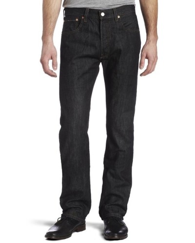 Levi's 501 Original Button Fly Iconic Black  Noir Jeans  501-5808 Hommes