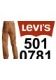 Jean's Levi's 501 Original Button Fly Shrink to Fit cartonné 501-0781 34X32