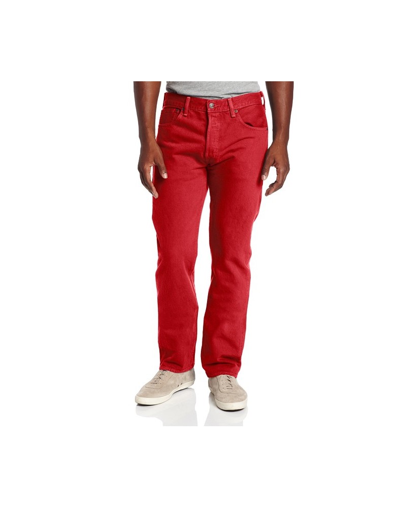 Levi's 501 Original Button Fly Jeans Jester Red 501-1584  Hommes