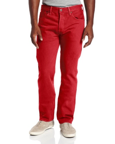 Levi's 501 Original Button Fly Jeans Jester Red 501-1584  Hommes