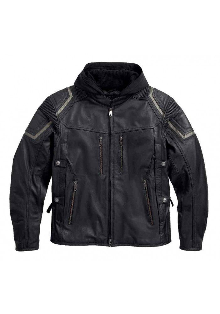 Blouson Harley Davidson Homme / Triple Vent System Combustion en Cuir 9709316VM Blouson Harley Davidson Homme / Triple Vent System Combustion en Cuir 9709316VM