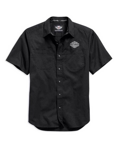 Harley Davidson Homme Logo Chemise Manches Courtes    Noir. 99013-15VM