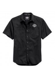 Harley Davidson Homme Logo Chemise Manches Courtes Noir. 99013-15VM