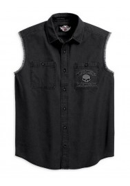 Harley Davidson Homme Willie G. Skull Blowout Button Muscle  Chemise 99139-10VM