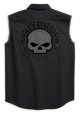 Harley Davidson Homme Willie G. Skull Blowout Button Muscle  Chemise 99139-10VM