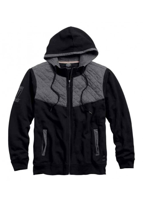 Harley Davidson Homme Black Label Core Quilted Yoke , Noir 99045-16VM