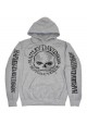 Harley Davidson Homme Sweatshirt à Capuche, Willie G Skull, Gris 30296654