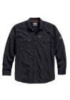 Harley Davidson Manches Longues Performance Button Front Chemise, Noir. 99018-15VM