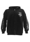 Harley Davidson Homme Text Willie G Skull Zip , Noir