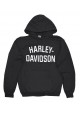 Harley Davidson Homme Heritage Pullover Sweatshirt à Capuche Noir 30296635