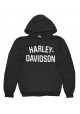 Harley Davidson Homme Heritage Pullover Sweatshirt à Capuche Noir  30296635