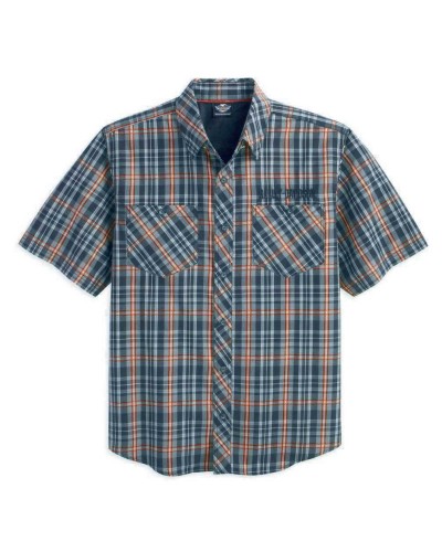 Harley Davidson Homme Performance Plaid   Chemise Manches courtes 99071-12VM