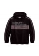 Harley Davidson Homme Prestige Sweatshirt à Capuche Noir &amp; Gris 99128-10VM