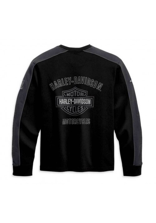 Harley Davidson Homme Prestige Manches Longues  Noir & Gris 99127-10VM