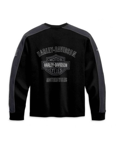 Harley Davidson Homme Prestige Manches Longues  Noir & Gris 99127-10VM