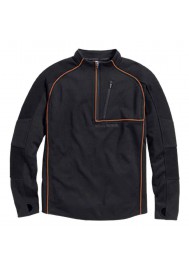 Harley Davidson Homme Athletic Rouge Pullover, Noir/Orange 96090-16VM