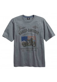 Harley Davidson Homme Model Name T-Shirt Manches Courtes, Gris 96161-16VM