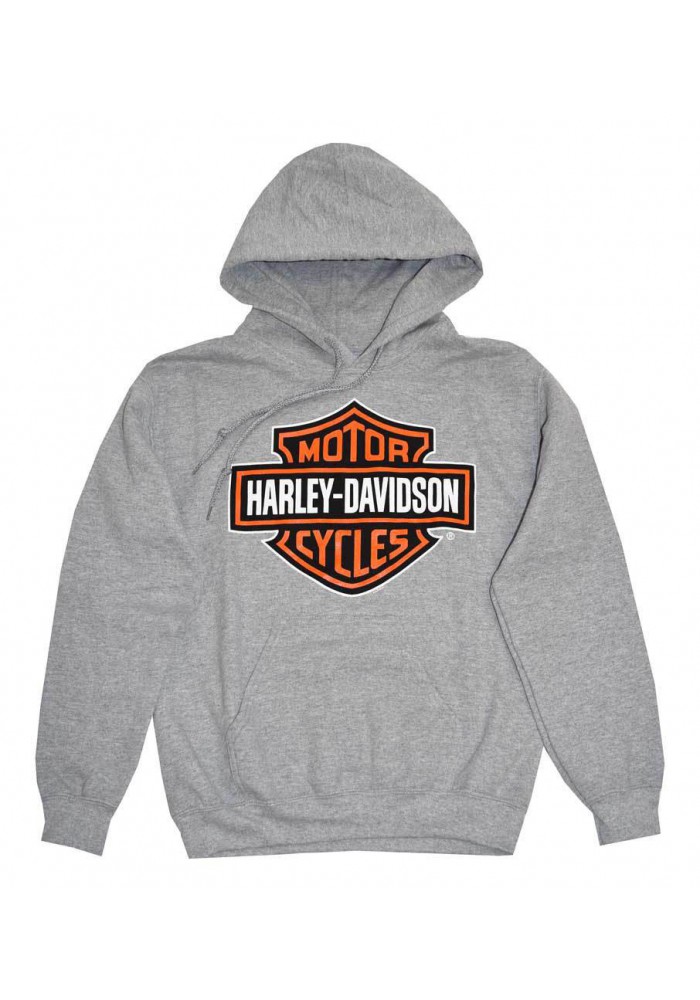 Harley Davidson Homme Pullover Sweatshirt, Bar & Shield , Gris 30296627