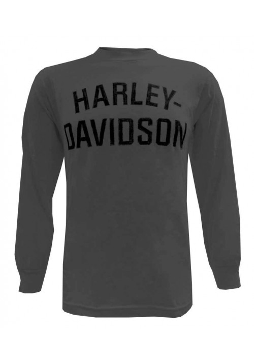 Harley Davidson Homme T-Shirt Heritage H-D Manches Longues Charcoal  30296639
