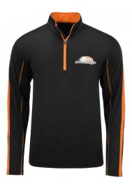 Harley Davidson Homme Eagle Contrast 1/4-Zip Pullover, Noir HARLMS0069