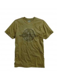 Harley Davidson Winged Skull T-Shirt Manches Courtes, Olive. 96188-16VM