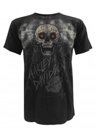 Harley Davidson Homme Corpus Three Skulls Graphic, T-Shirt Manches Courtes, Noir