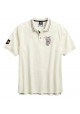 Harley Davidson Homme Est. 1903 Brodée Rouge Polo, Off Blanc 96147-16VM