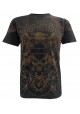 Harley Davidson Homme Freedom &amp; Fury Mixed T-Shirt Manches Courtes, Noir