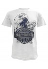 Harley Davidson Homme Prestige Eagle  T-Shirt Manches Courtes Blanc 30298300