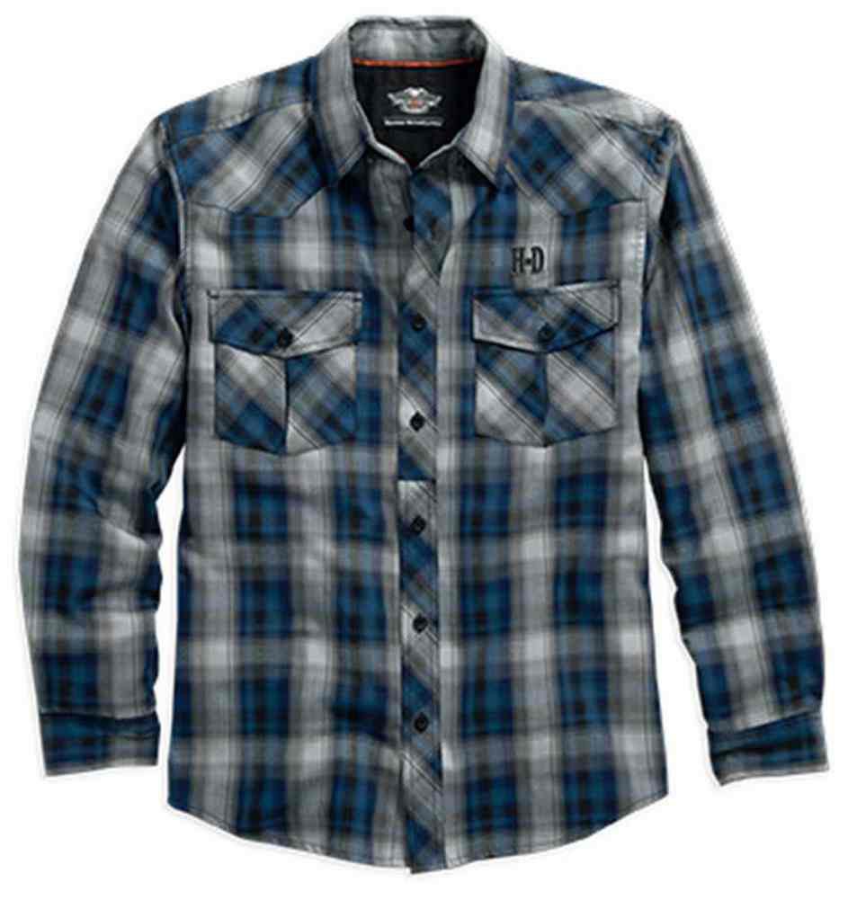 T-shirt Homme Harley-Davidson Gris Petit - Logo Brodé Moto - 100% Coton/poly - Neuf Sans étiquette