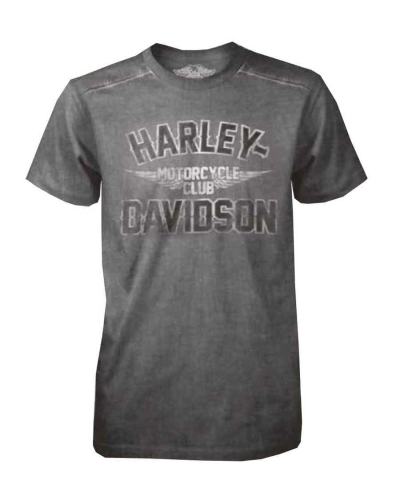 Harley Davidson Homme Black Label T-Shirt, H-D Motorcycle Club, Gris 30293142