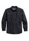 Harley Davidson Homme Coated Chambray Button Front Chemise, Phantom 96101-16VM