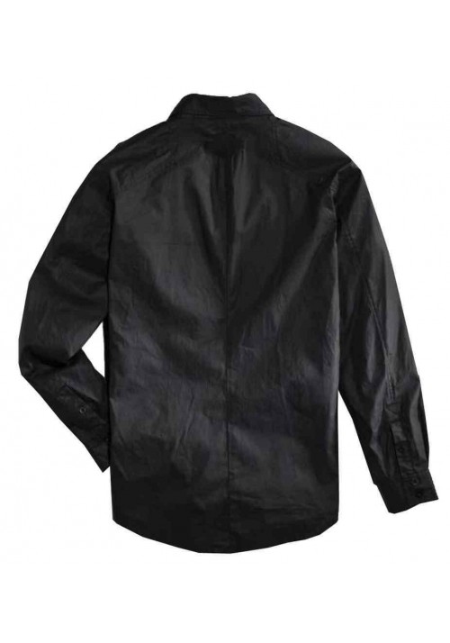 Harley Davidson Homme Coated Chambray Manches Longues  Short, Noir 96035-16VM