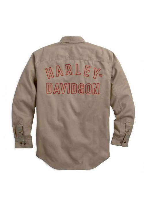 Harley Davidson Homme Genuine Classics Chemise Manches Longues 99097-14VM