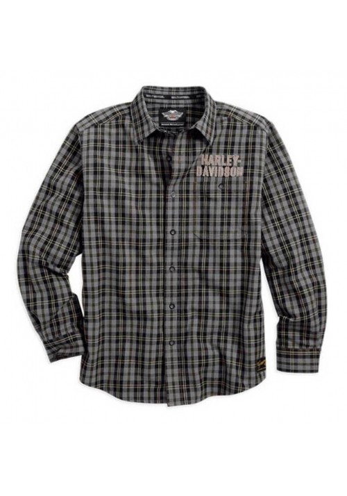 Harley Davidson Homme Genuine Classics Plaid  Chemise Manches Longues 99095-14VM