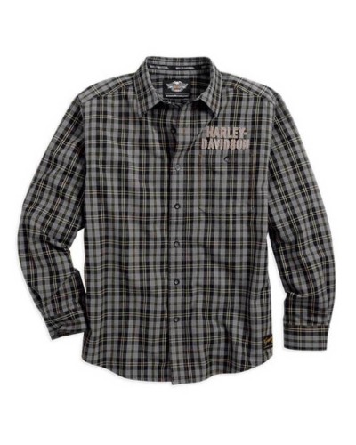 Harley Davidson Homme Genuine Classics Plaid  Chemise Manches Longues 99095-14VM