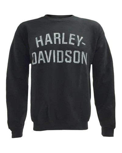 Harley Davidson Homme Heritage Pullover Crew Sweatshirt Noir H-D 30296636