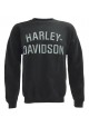 Harley Davidson Homme Heritage Pullover Crew Sweatshirt Noir H-D 30296636